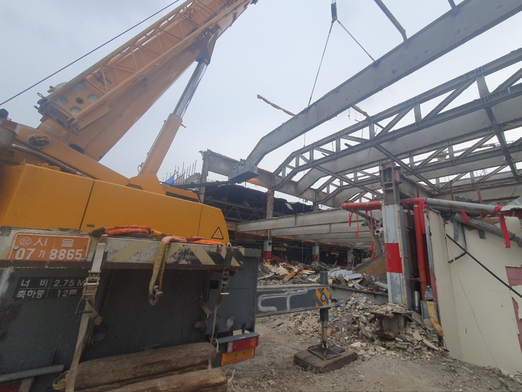 빔건물 공장 산소 절단 인양철거